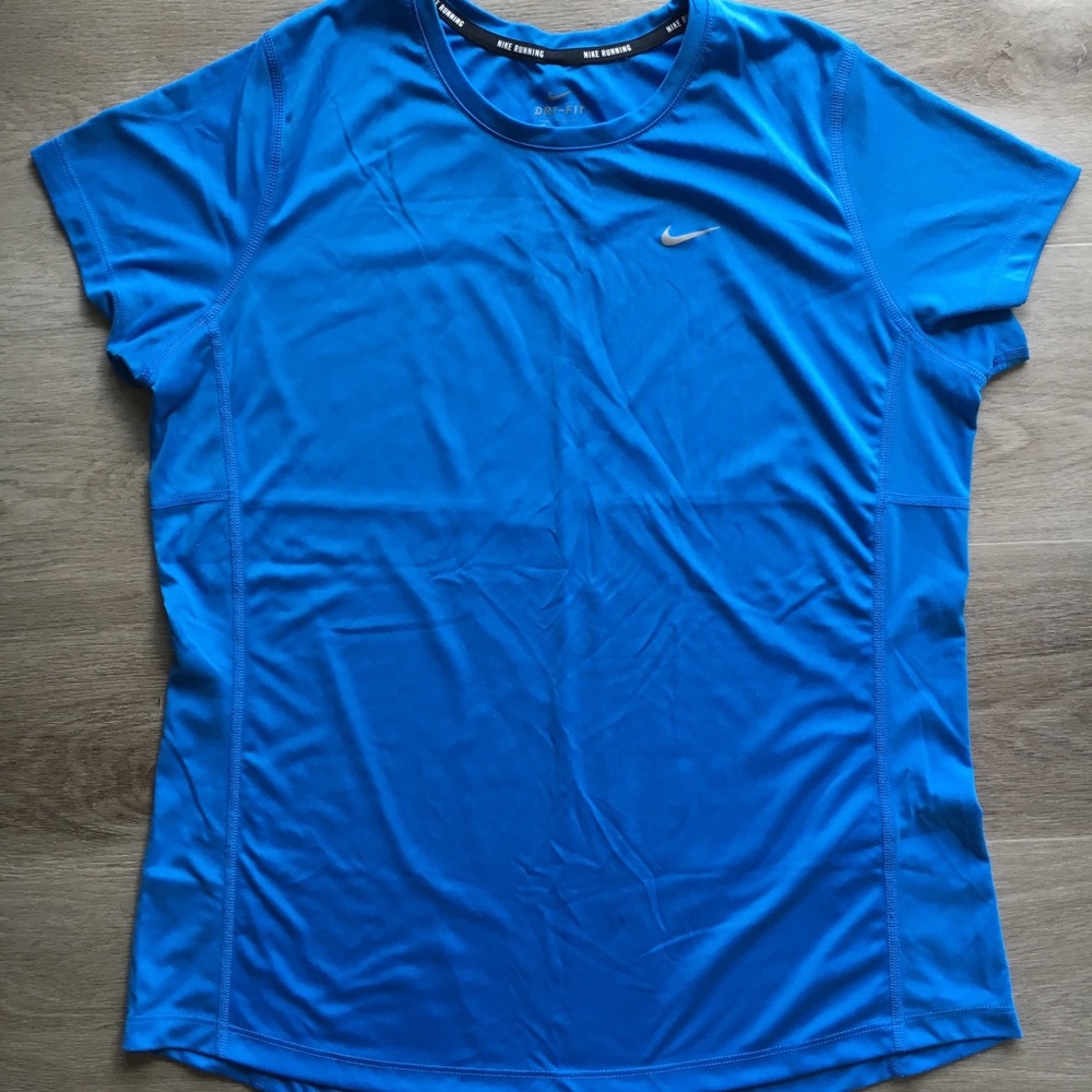 Nike Dri-Fit SS Top - XL - Blue